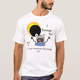Camiseta Edição de Sobrevivência do Eclipse Solar de 2024
