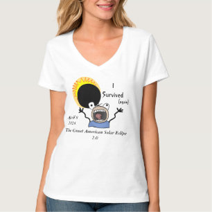 Camiseta Edição de Sobrevivência Eclipse Solar 2024