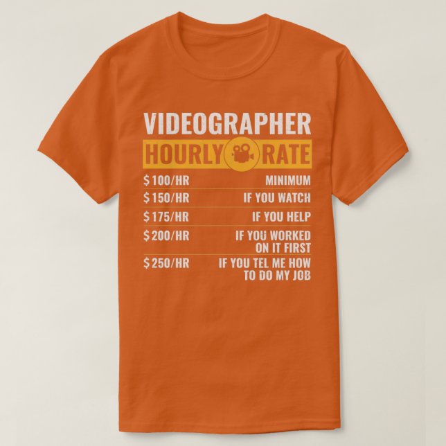 Camiseta edição de vídeo de definição de vídeo (Frente do Design)