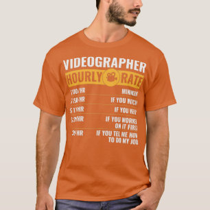 Camiseta edição de vídeo de definição de vídeo