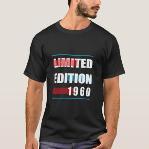 Camiseta Edição Limitada 1960 Aniversário 1960 Nascido em 1