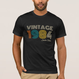 Camiseta Edição Limitada Aniversário Vintage 1984