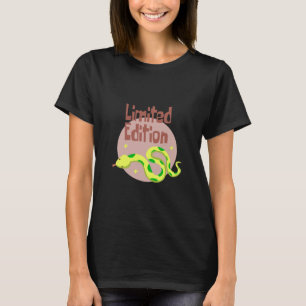 Camiseta Edição limitada cobra amarelo Kawaii e verde