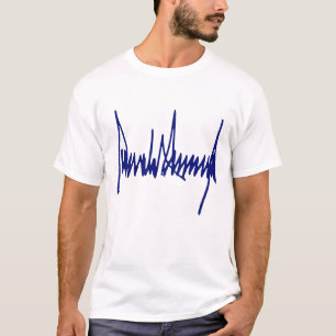 Camiseta Edição limitada da assinatura de Trump, Assinatura