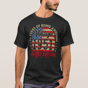 Camiseta Edição Limitada de 1951 Aniversário de 75 anos 75