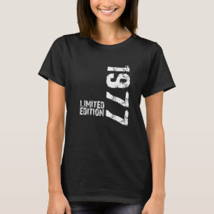 Camiseta Edição Limitada de 1977 Aniversário Vintage Retro