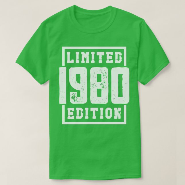 Camiseta Edição limitada de 1980 (Frente do Design)