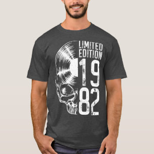 Camiseta Edição limitada de 1982 Vintage Vinyl Record Lover