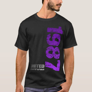 Camiseta Edição limitada de 1987 36º nascer de aniversário 
