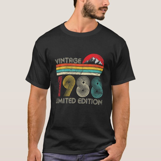 Camiseta Edição Limitada De 1988, 33 Anos De Idade 33 Anos  (Frente)
