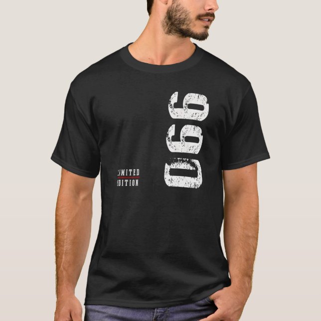 Camiseta Edição limitada de 1990, Aniversário - Design Prem (Frente)