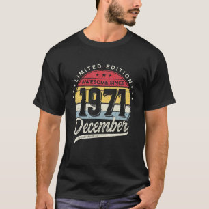 Camiseta Edição Limitada de 50 Anos Incrível Desde 1971 De