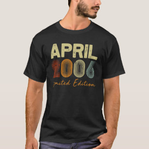 Camiseta Edição Limitada De Abril De 2006 Retro 15 Anos De