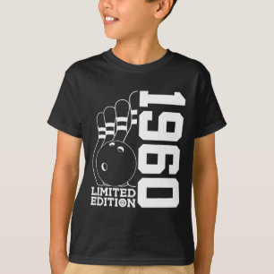 Camiseta Edição Limitada de Aniversário de Boliche 1960