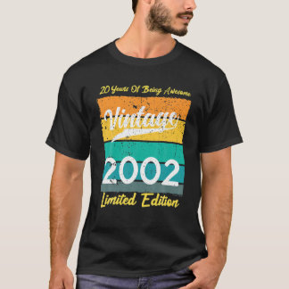 Camiseta Edição Limitada de Fevereiro de 2002 Retro 20 Bd