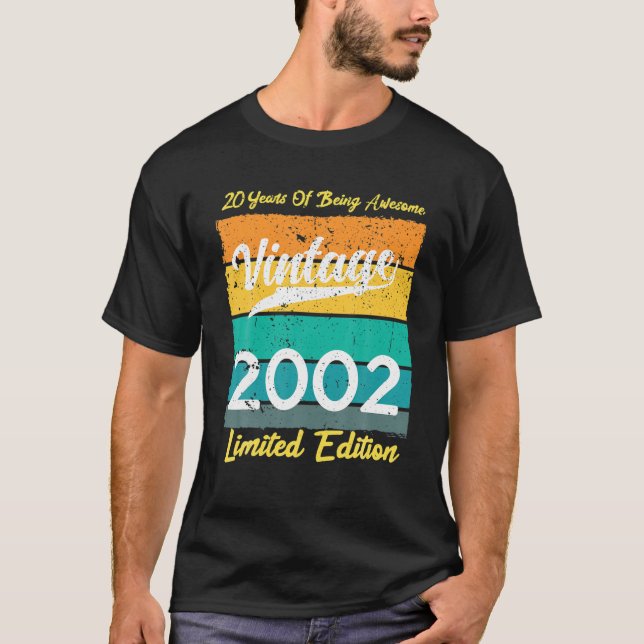 Camiseta Edição Limitada de Fevereiro de 2002 Retro 20 Bd (Frente)