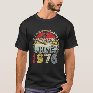 Camiseta Edição Limitada De Junho De 1976 Imagem Retroativa