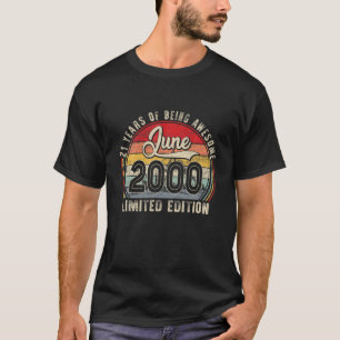 Camiseta Edição Limitada de Junho de 2000 Despesa Retro 2
