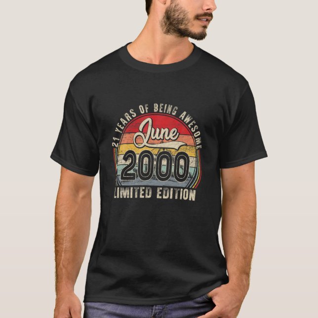 Camiseta Edição Limitada de Junho de 2000 Despesa Retro 21R (Frente)