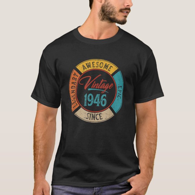 Camiseta Edição limitada de presentes com 80 anos feita em  (Frente)