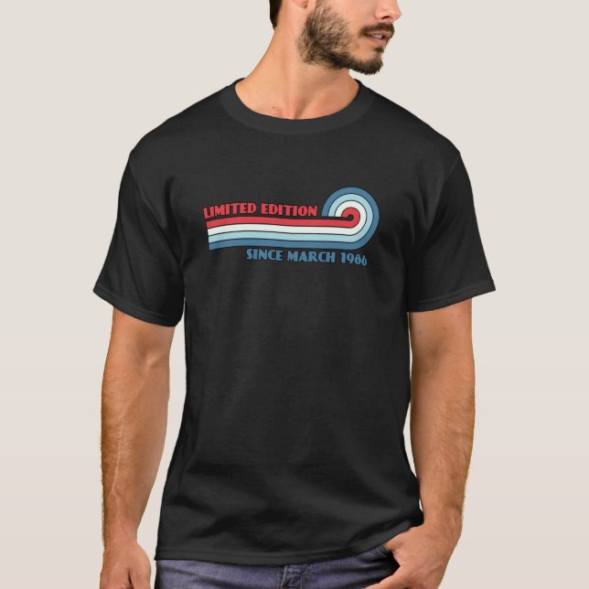 Camiseta Edição Limitada Desde Março de 1986 (Frente)