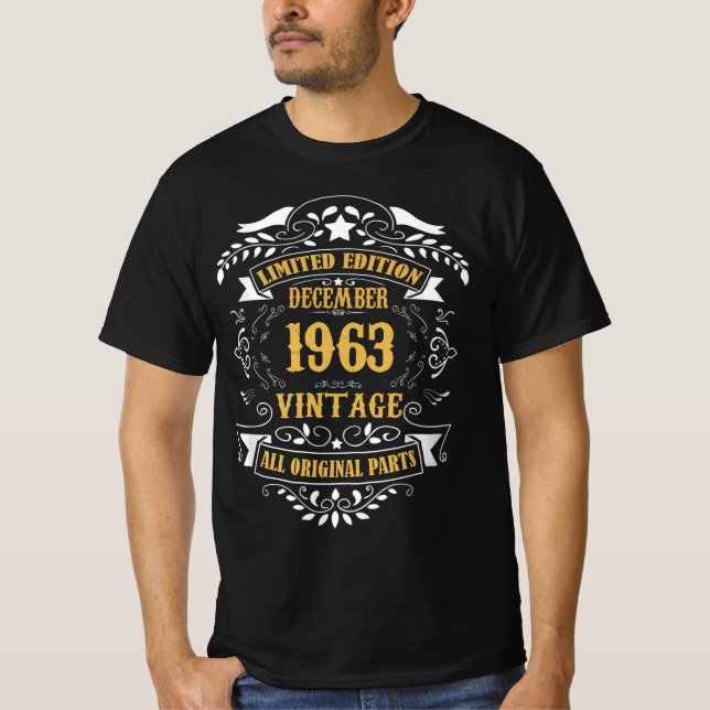 Camiseta Edição limitada dezembro de 1963 Vintage All Origi (Frente)