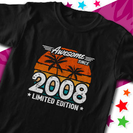 Camiseta Edição Limitada do Nascer 2008 Retro Incrível Desd