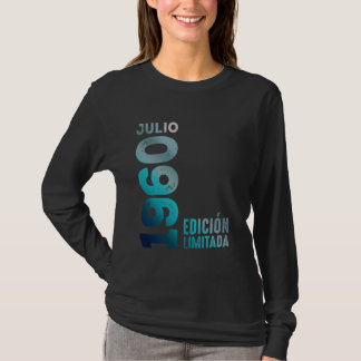 Camiseta Edição Limitada Julho De 1960 Retroativo 1960 Ano