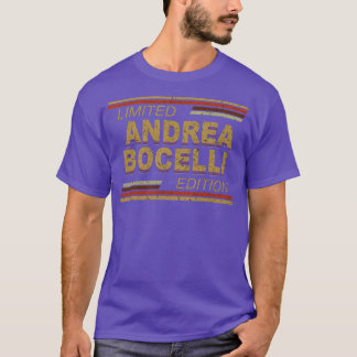 Camiseta Edição limitada Nome Bocelli Personalizado Anivers