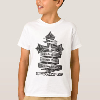 Camiseta Edição limitada Philippians 4:13 Bíblia cristã