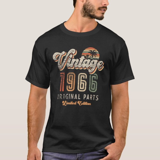 Camiseta Edição Limitada Presente Retro 60 Anos 1966 (Frente)