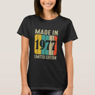 Camiseta Edição limitada Retro Original Feito em 1977 Vinta