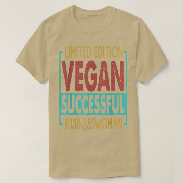 Camiseta Edição limitada Vegan - Empresária bem-sucedida -  (Frente do Design)