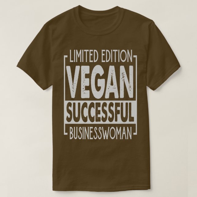 Camiseta Edição limitada Vegan - Empresária bem-sucedida -  (Frente do Design)