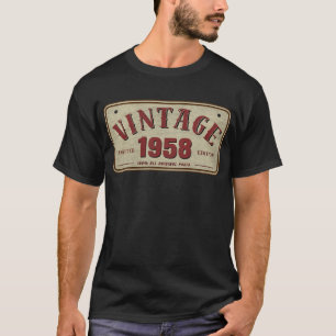 Camiseta Edição Limitada Vintage 1958 Todas as Peças Origin