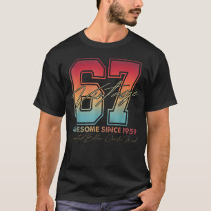 Camiseta Edição Limitada Vintage 1959 de 67 Anos
