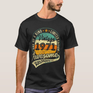 Camiseta Edição Limitada Vintage 1971 55 Anos 55º Aniversár