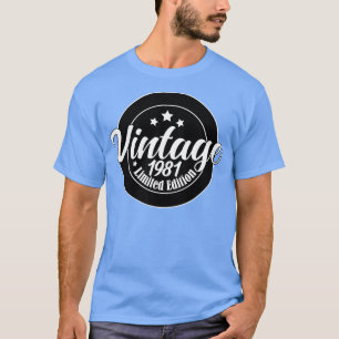 Camiseta Edição limitada Vintage 1981 aniversário 42th Birt