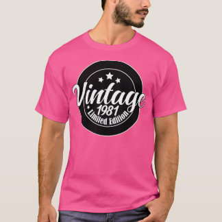 Camiseta Edição limitada Vintage 1981 aniversário 42th Birt