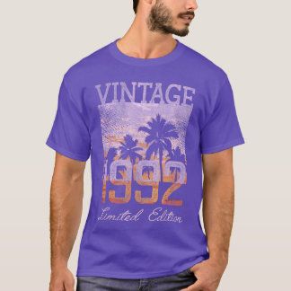 Camiseta Edição Limitada Vintage 1992 33 Anos Presentes 33r