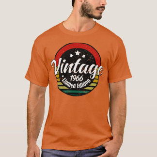 Camiseta Edição limitada Vintage, aniversário de 1966, 57ru