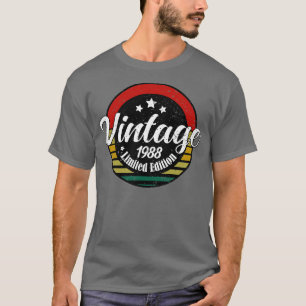 Camiseta Edição limitada Vintage, aniversário de 35 anos, a