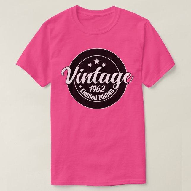 Camiseta Edição limitada Vintage, aniversário de 61ruas Bir (Frente do Design)
