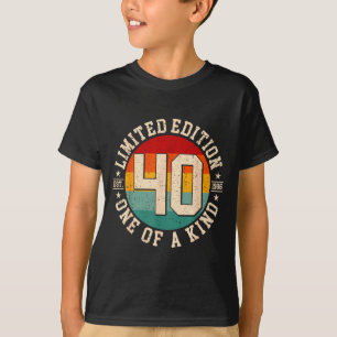 Camiseta edição limitada vintage de 40 anos de 1986 40º