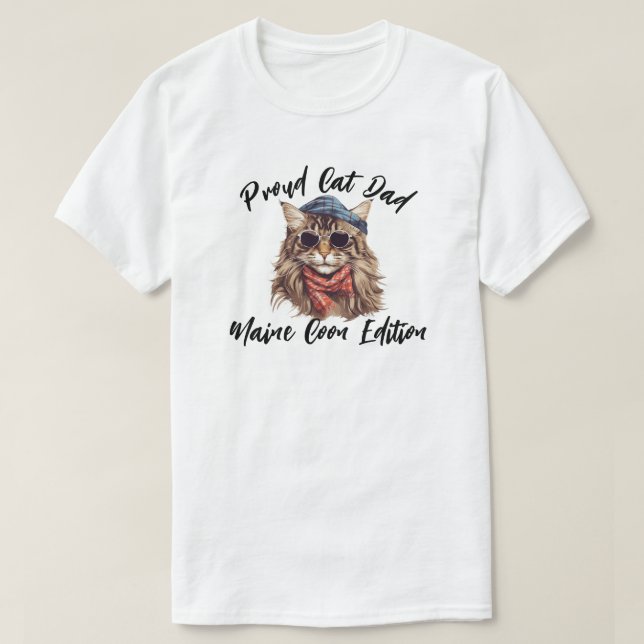 Camiseta Edição Maine Coon (Frente do Design)