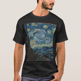 Camiseta edição noturna de vangogh