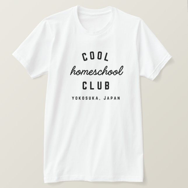 Camiseta Edição Yokosuka do legal Homeschool Club (Frente do Design)