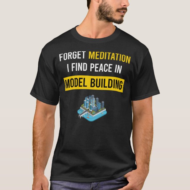 Camiseta Edifício de Modelo de Meditação (Frente)