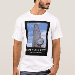 Camiseta Edifício Flatiron e Relógio 1C