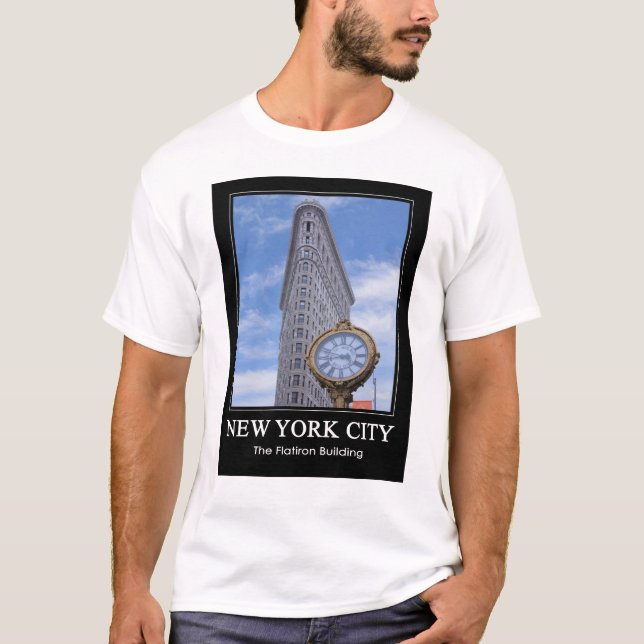 Camiseta Edifício Flatiron e Relógio 1C (Frente)